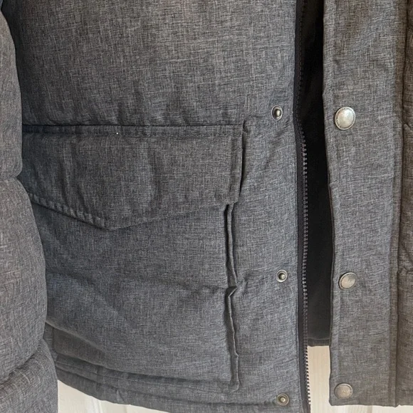 Men's Blue/Gray Puffer Jacket - Picture 6 of 10